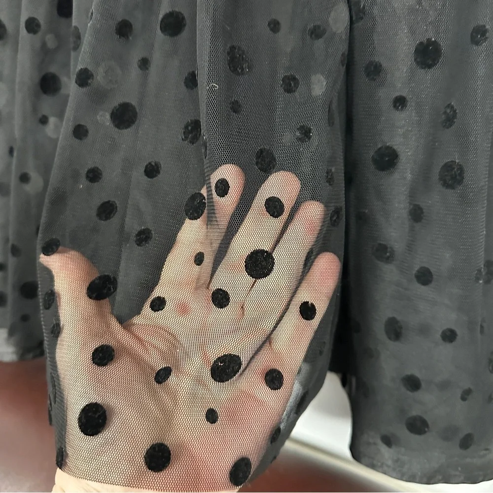 D-Signed by Disney Super Cute Girls sparkly sequined black  dress , M (10 / 12)